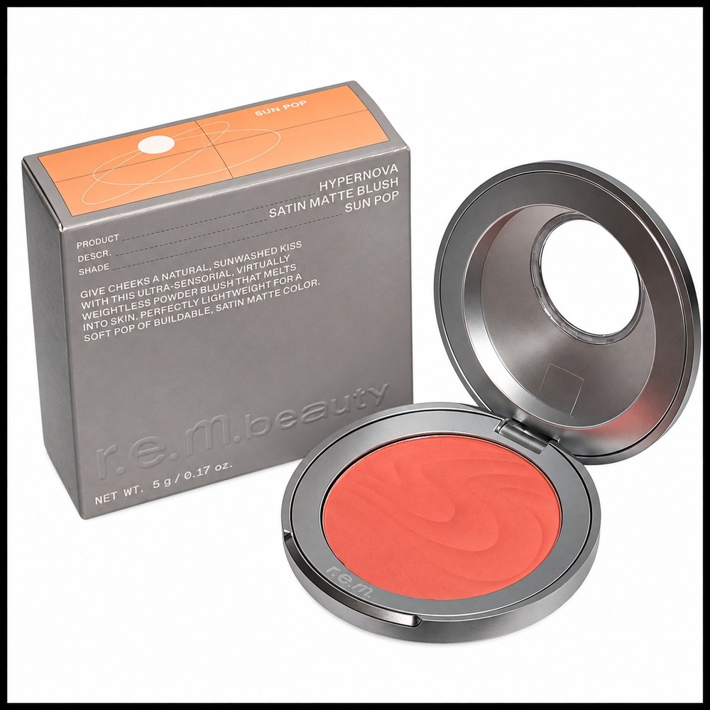 r.e.m. beauty Hypernova Satin Matte Blush Sun Pop 5g Ariana Grande New in Box